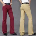 Men's Flare Jeans Mid-Rise Elastic Flare Jeans Fashion Men Flare Jeans Men's Denim Pants Multiple Color Size 26-40. 