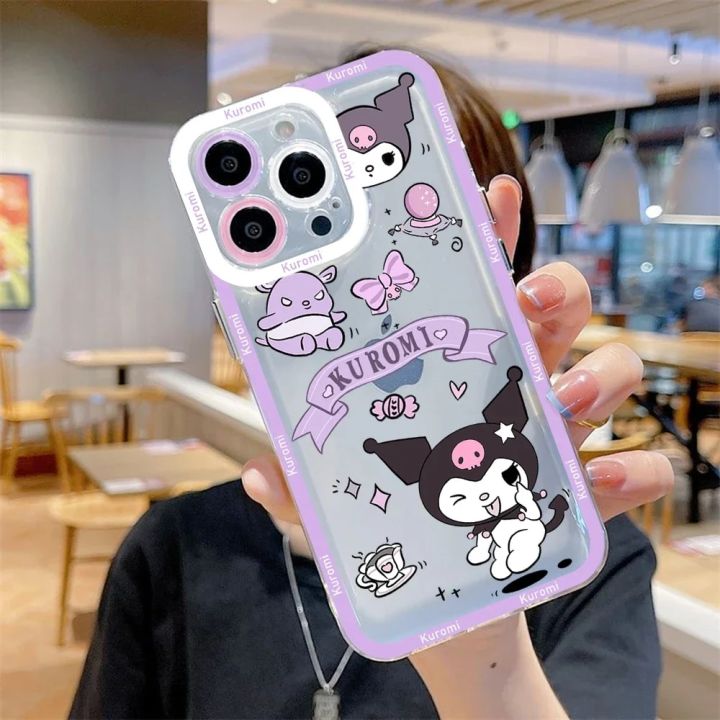 Sanrio%20Cinnamoroll%20Hellos%20Kitties%20Kuromi%20Phone%20Case%20For%20iPhone%2015%2014%2013%2012%20Mini%2011%20Pro%20Max%20X%20XR%20XS%20Silicone%20Transparent%20Cover%20-%20Image%205