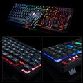 [GC]T6 luminous keyboard and mouse set desktop computer game robotic feel Keyboard Mouse Combos dhl free. 
