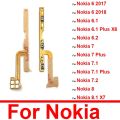 Power Volume Side Buttons Flex Cable For Nokia 6 6.1 6.2 7 7.1 7.2 8 8.1 X7 X6 Plus 2017 2018 Power Volume Flex Ribbon Keys Part. 