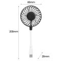 Small Portable USB Fan In-line Silent Office Table Fan USB Rechargeable Fan.