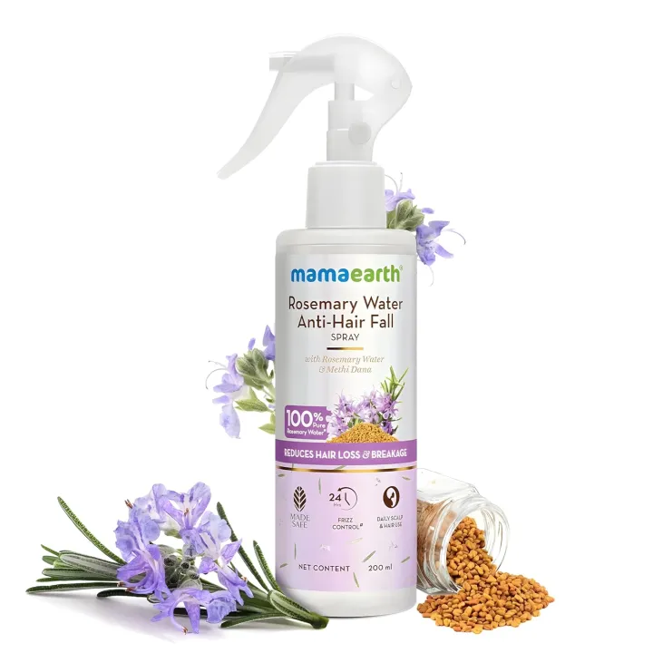 Mamaearth Rosemary Water Anti-Hair Fall Spray – Strengthens Roots ...
