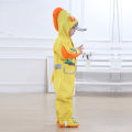 1pcs Children Raincoat Kids Boys Girls Waterproof Jumpsuit Hooded One-Piece Cartoon aby Rainwear And Pants For Girls Boys Poncho.