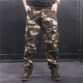 Men's  Pants Cotton  Cargo  Pants Multi cket  Hop Joggers Streetwear Overalls   Trousers 44. 