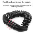 Helmet Lock Key Less 4 Digit Combination Code password changable Steel Cable Security Password Helmet Lock 1 Piece. 
