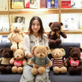 Manufacturers wholesale sweatersteddy bear dolls plush toys bear pillow ragdoll wedding gift bears. 