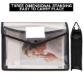 6Pcs A4 Capacity Plastic Bag File Folders Envelope Folder Stationery Storage Pouch. 