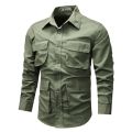 Military Shirts Men With Multi Pockets Men Fashion Clothing Outdoor Tactical Shirts Long Sleeve Shirts. 