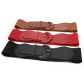 Womens Ladies Faux Leather Wide Stretch Elastic Buckle Cinch Waist Wide Belts Stylish Gift GJCUTE. 