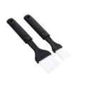 Oil Brush 2pcs Set - Black. 