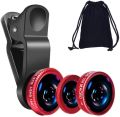 Universal clip lens|KINGMAS 3 in 1 Universal Fish Eye & Macro Clip Camera Lens Kit for Most Smartphones. 