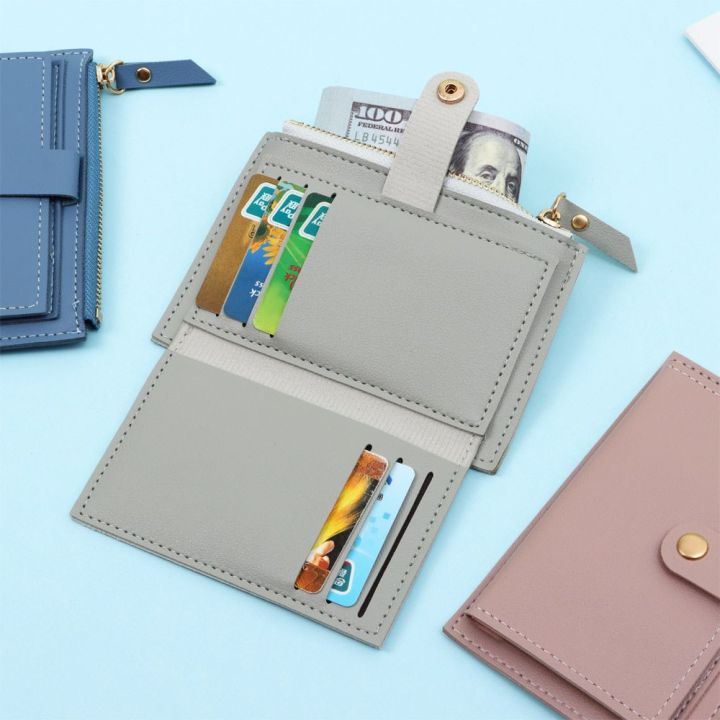 Women%20Credit%20Card%20Holder%20Bags%20Fashion%20Small%20Wallet%20Purse%20Solid%20Color%20PU%20Leather%20Mini%20Coin%20Purse%20Wallet%20-%20Image%202