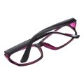 Plastic Full Rim Frame Clear Lens Glasses Spectacles Black Purple for Women Man.
