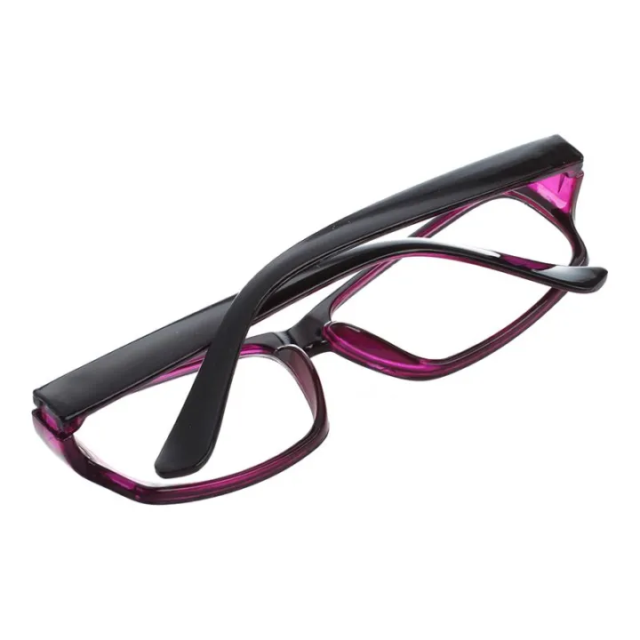 Plastic%20Full%20Rim%20Frame%20Clear%20Lens%20Glasses%20Spectacles%20Black%20Purple%20for%20Women%20Man%20-%20Image%204