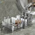 Cosmetic Storage Box Makeup Holder Portable Rectangular Lipstick Rack Skincare Holder Cosmetic Box for Countertop Vanity Dresser Drawer Desk. 