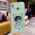 VRQR Luxury Soft Case For Huawei Nova 3i Back Cover Cute 3D Quicksand Astronaut Folding Stand Cover Huawei Nova 3 4.