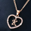 26 Necklace Love Accessories Gifts The Letters Heart Necklaces Pendant Woman Initials Name.