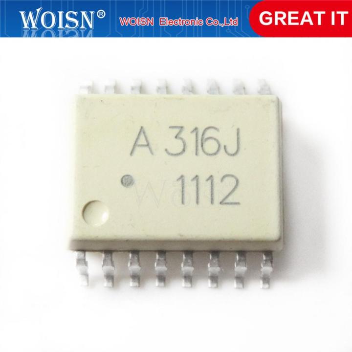2x HCPL-316J SOP-16 Drive Optocoupler – HCPL316J, SMD-16, New
