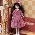 1/6 Bjd Doll Starry Blue Eyes 30CM 23 Movable Jointed Dolls Fashion Dress DIY Toy Dolls with Shoes for Children Birthday Gifts. 