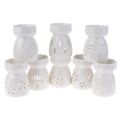 【happy one】Ceramic Candle Oil Incense Burner Essential Oil Burner Porcelain Home Living Room Decoration. 