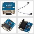 MAX3232 RS232 Serial Port To TTL Converter Module DB9 Connector W/ 4 Jump Cables. 