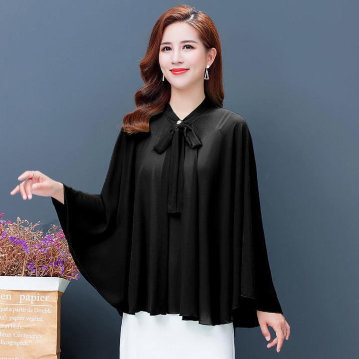 Chiffon Sun Protection Clothing Cloak Robe Women2022Spring and Summer New Sleeveless Shawl Outer Match Loose All-Matching Cardigan Coat