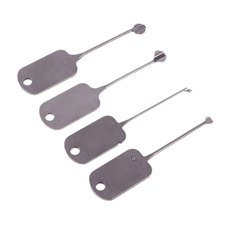 পিক টুল সেট পিক হুক টুল সেট ক্যাবিনেট রক্ষণাবেক্ষণ 4Pcs পিক হুক সেট পোর্টেবল হোল কোর সঠিক হ্যান্ড ক্যাবিনেট মেইনটেন্যান্স মেরামত টুল কিট