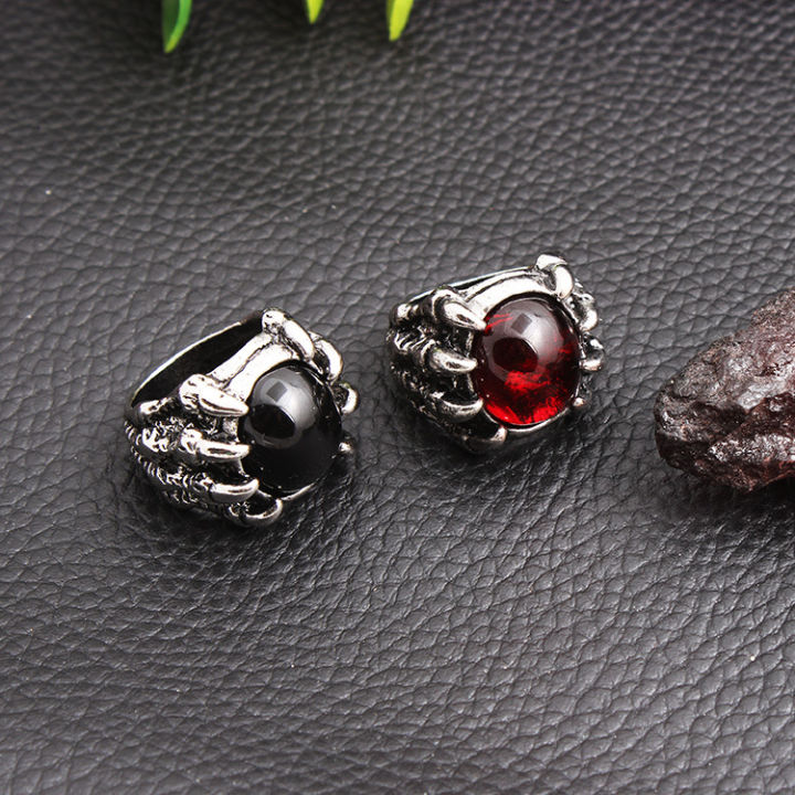 Punk%20domineering%20men's%20ring%20trendy%20retro%20index%20finger%20titanium%20steel%20Korean%20version%20personalized%20versatile%20ring%20single%20ring%20finger%20ring%20for%20men%20-%20Image%202