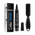 Dye Hair Pencil Moustache Filling Pen Black Brown Beard Filling Stick And Brush Waterproof Beard Filler Pencil Beard Beauty.