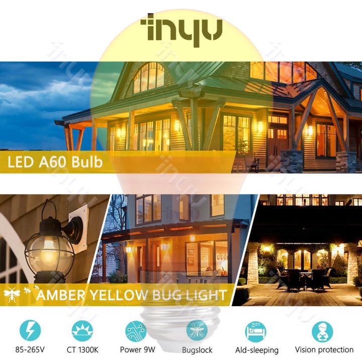 Bug%20Light%20Bulb%20Yellow%20LED%20Bulbs,%20Outdoor%20Porch%20Lights,%20Amber%20Bedroom%20Night%20Light%20Bulb%20A60%20Bugs%20LED%20Bulbs,%20Warm%20LEDs%20Hallway%20Lighting%20Decorative%20Lamps,40W%20Equivalent%20E27%20Edison%20Bulb(9W)%20-%20Image%209