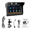 5 Inch Portable Motorcycle Capacitive Display for Wireless Carplay Android Auto IP65 Waterproof Motorcycle Screen. 