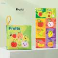 Baby Bath Cloth Book Travel Toy Early Education and for Newborn 0-3 Year Old. 