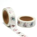 NEW 1PC 15mm x 10m Happy Bithday Gnome Doodle Cartoon Washi Tape Scrapbook Paper Masking Adhesive Washi Tape Stationery. 