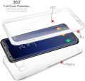 For Samsung Galaxy S8 shockproof cover 360 degree full body protection case cell phone case rystal Galaxy hard pc back cover and soft TPU silicone front case. 