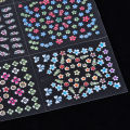 Cross border henna flower nail stickers, nail stickers, cute cherry blossom nail stickers, 3D adhesive filling, coloring nail stickers for kids.