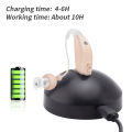 Adjustable Volume Hearing Aids BTE Ear Hearing Amplifier Sound Amplifier Rechargeable Hearing Device for The Elderly. 