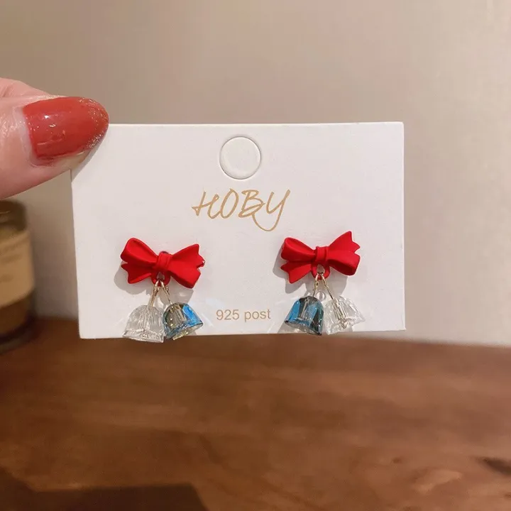needle%20Korean%20sweet%20and%20cute%20cherry%20earrings%20female%20autumn%20and%20winter%20temperament%20flower%20earrings%20girl%20heart%20earrings%20for%20girls%20for%20women%20low%20price%20-%20Image%209