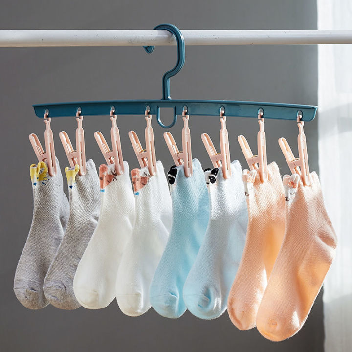 Multi-Function8Clothes%20Hanger%20Student%20Clothes%20Hanger%20Underwear%20Socks%20Household%20Hangers%20Plastic%20Clothes%20Hanger%20Drying%20Windproof%20-%20Image%206