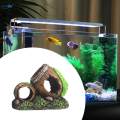 Aquarium Decor Rock Cave Decor Hiding Place Pond 14x9x11cm.