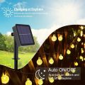 Solar String Lights Outdoor 8 Modes Waterproof Crystal Ball Solar Powered Fairy String Light Globe Lamp For Garden Patio Party. 