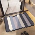 Cross-border modern simple color block diatom mud floor mat household anti-slip wear-resistant mat bathroom toilet door mat. 