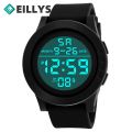 Eillysevens Men Digital Watch Led Display 50m 2024 Male Wristwatch Alarm Clock Sports Electronic Watches Relogio Masculino. 