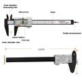 ZK 30 150mm 6 Inch LCD Digital Electronic Carbon Fiber Vernier Caliper Gauge Micrometer Measuring Tool Digital Tools Calipers-B. 
