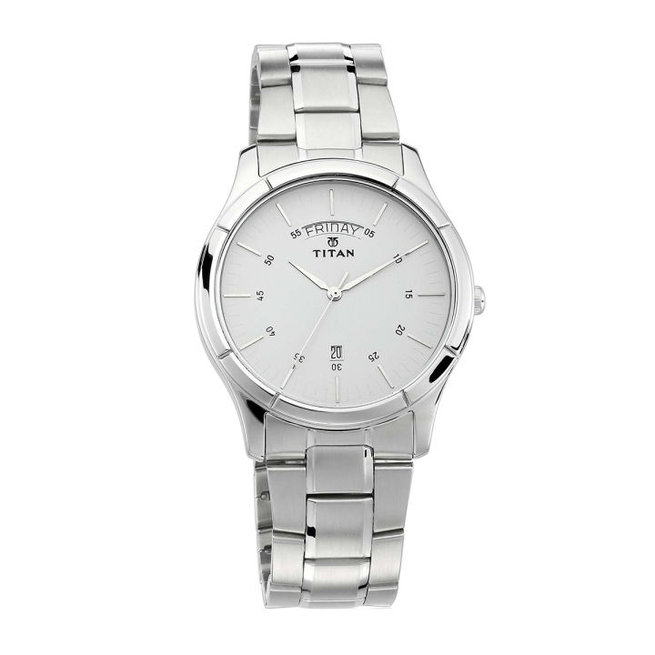 Titan 1767SM01 White Neo White Dial Analog Watch for Men | Daraz.com.bd