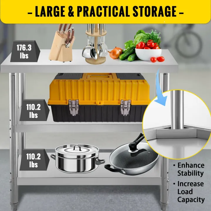 VEVOR%20Stainless%20Steel%20Work%20Table%20Storage%20Shelve%20Commercial%20Kitchen%20Food%20Prep%20with%20Installation%20for%20Home%20Projects%20Cafeteria%20Hotel%20-%20Image%206