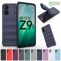 Lenuo For vivo iQOO Z9 Back Cover Phantom Shield Soft Silicone TPU Shockproof Airbag Phone Case. 