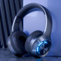All-inclusive ear large size PU earmuffs electric breathing light luminous bluetooth wireless headset computer headset Type-C mouth.