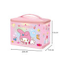 KT cartoon kulomi melody big eared dog makeup bag korean version large capacity toiletries storage box makeup bag box.
