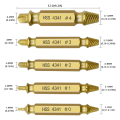 6PCS Damaged Screw Extractor Kit Stripped Screw Remover for Easily and Quickly Remover Common Sizes of Broken Tool. 