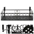 Migeet Flower Pot Stand Rack Deck Rail Flowerpot Railing Shelf Balcony Rail pl-anter Shelf Fence Railing Flower Pots Holder. 